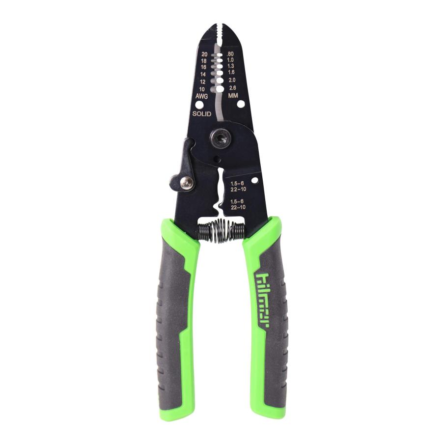 【並行輸入品】Hilmor 7インチ ワイヤーストリッパー ラバーハンドルグリップ付き ブラック&グリーン WS7 1885426 Hilmor_9