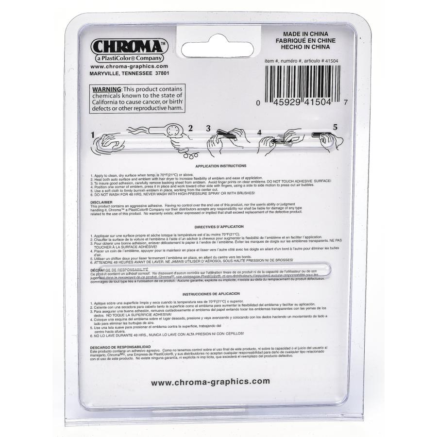 【並行輸入品】Chroma 41504 Batman Logo Injection Molded Chrome Colored Emblemの画像