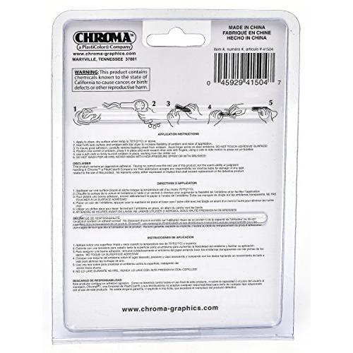【並行輸入品】Chroma 41504 Batman Logo Injection Molded Chrome Colored Emblemの画像