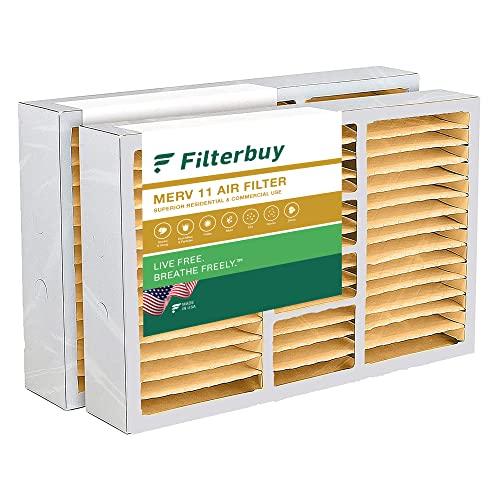 Filterbuy 16x25x5 エアフィルター MERV 11 アレルゲンディフェンス (2パック) プリーツ HVAC エア 並行輸入品｜import-tabaido｜02
