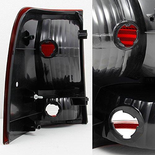 【並行輸入品】AKKON   フォードエクスプローラースープSUV用 レッドスモークレンズ テールライト リアブレーキランプ 交換用 左右ペアの画像