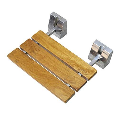 【並行輸入品】DIYHD 15? ?3?/ 4?"モダンチーク材折りたたみシャワーSeatベンチクロム壁マウントシャワーシート DIYHD SD_1