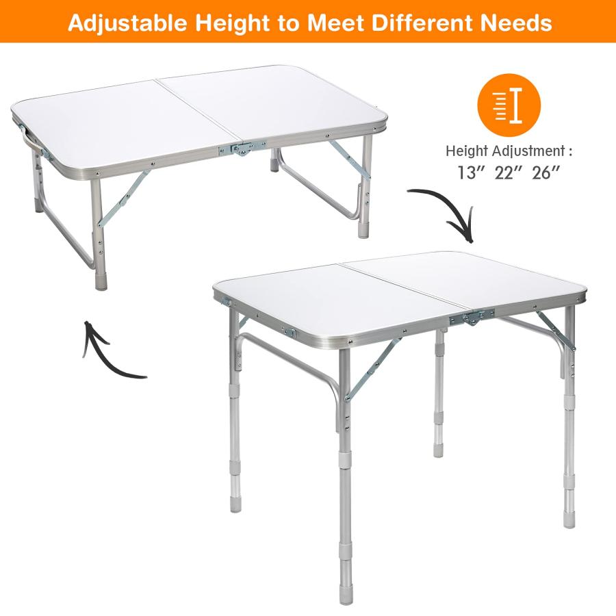 Portable Folding Aluminum Table In/Outdoor Picnic 【blanco】 Party 並行輸入品