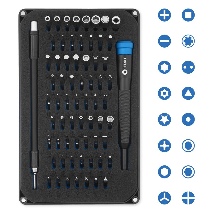 並行輸入品】Makoドライバーキットー64 精密ビット付き iFixit Mako 