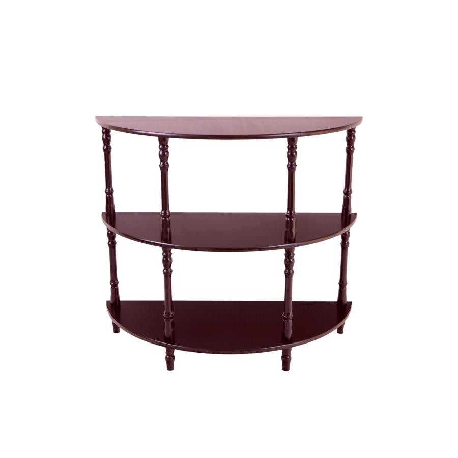 Home Furnishing Half Moon Console Table, Espresso Frenchi 並行輸入品 【ハイ】