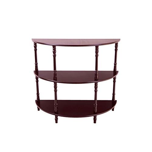 Home Furnishing Half Moon Console Table, Espresso Frenchi 並行輸入品 【ハイ】