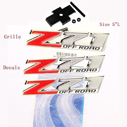 【並行輸入品】Yoaoo 〓 3?x OEM Small z71?Off Roadグリルとデカールエンブレムバッジ3d for GMCシボレーシ_7
