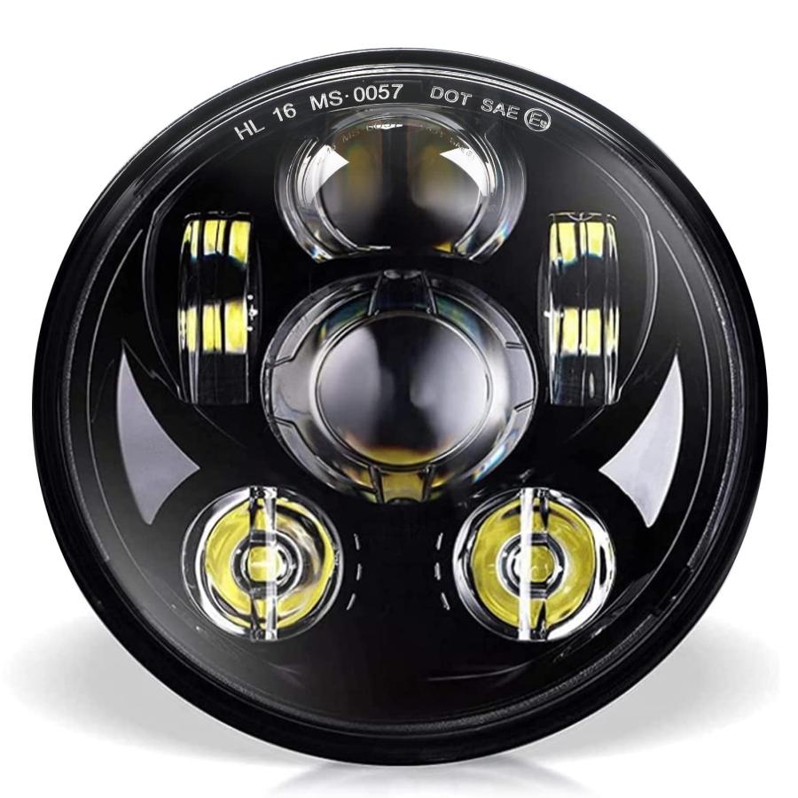 並行輸入品】Wisamic 5 3/4 5.75インチ LED ヘッドライト ハーレー