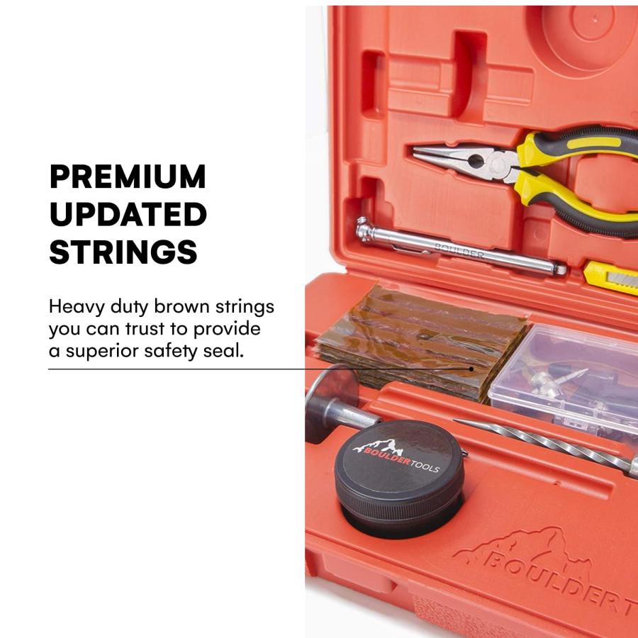 【並行輸入品】oulder Tools 56 Pc Heavy Duty Tire Repair Kit For Car， Truck， R_6