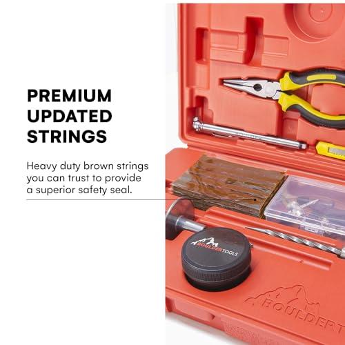 【並行輸入品】oulder Tools 56 Pc Heavy Duty Tire Repair Kit For Car， Truck， R_7