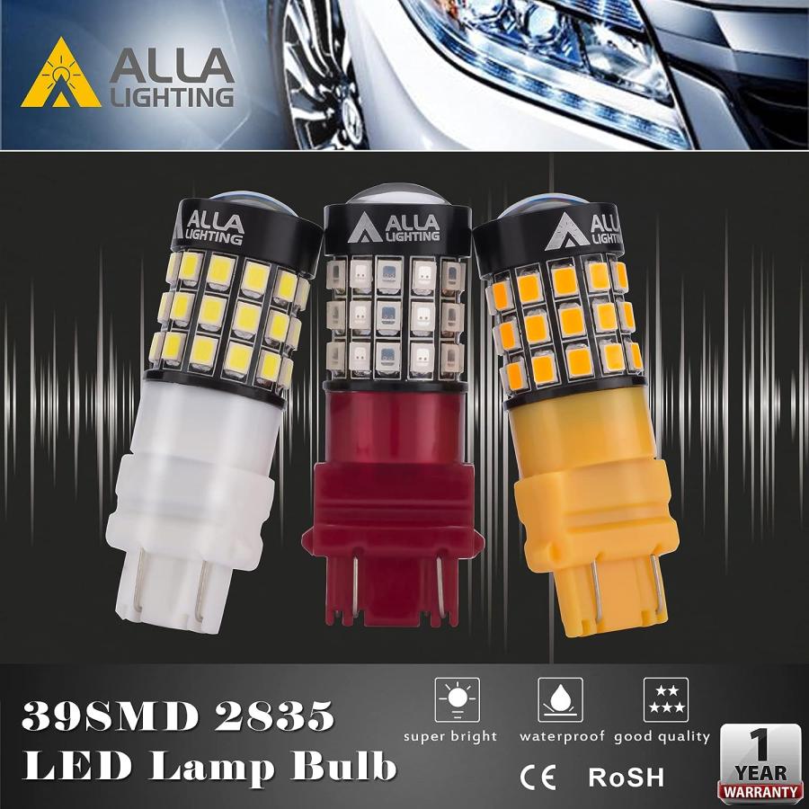 Alla Lighting Newly Upgraded T25 Wedge 3156 3157 LED Bulbs  Amber 並行輸入