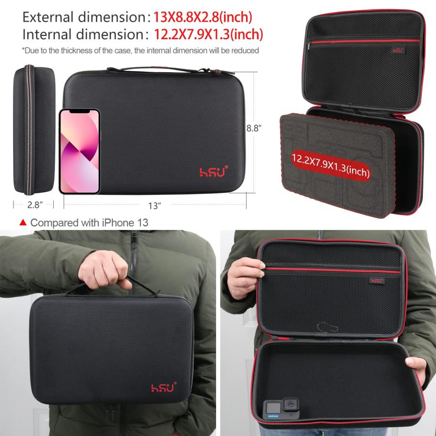 Hsu Large Carrying Case for Go pro L HGP5103A HSU Large Carrying  並行輸入品｜import-tabaido｜04