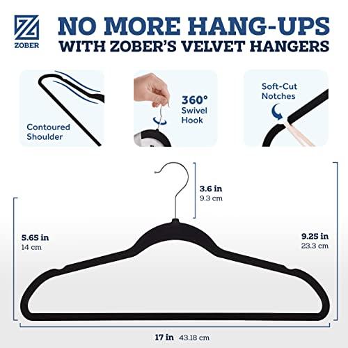 Zober Velvet Hangers 50 Pack   Heavy Duty Black Hangers for Coat 並行輸入品｜import-tabaido｜08