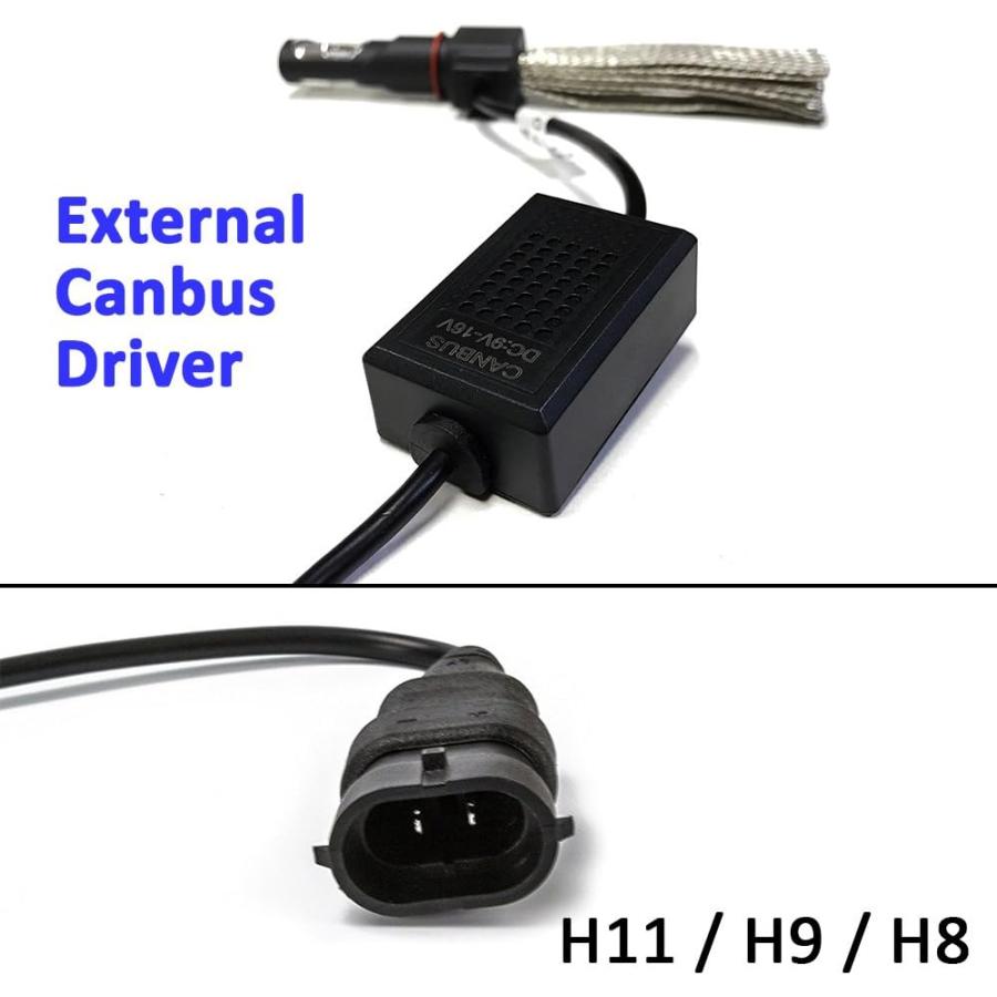 【並行輸入品】SoCal-LED H11 H8ファンレスLED変換キット60W 6400LM 6000Kキセノンホワイトカーヘッドライト用電球　 並行_2