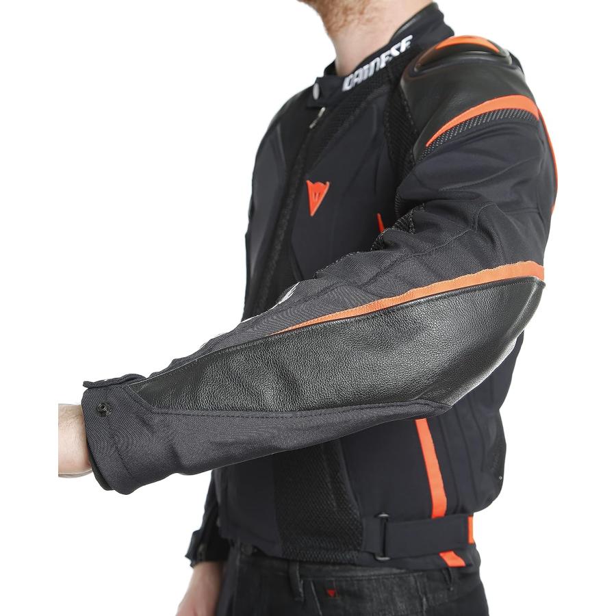 並行輸入品】Dainese Men's Super Rider D-Dry Jacket (Black/Red 46