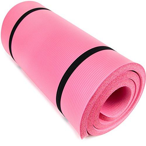 【並行輸入品】(Pink) Yoga Cloud Ultra Thick 2.5cm Yoga and Exercise Mat with_1