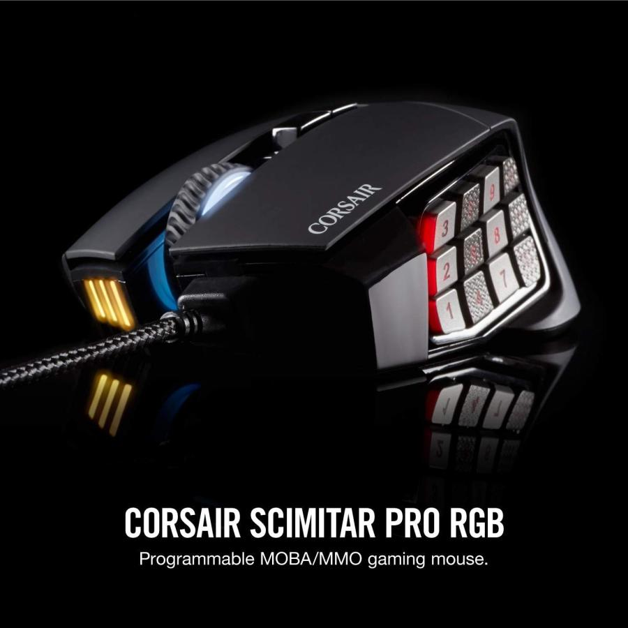 Corsair Scimitar Pro RGB - MMO Gaming Mouse - 16 000 DPI Optical｜import-tabaido｜02
