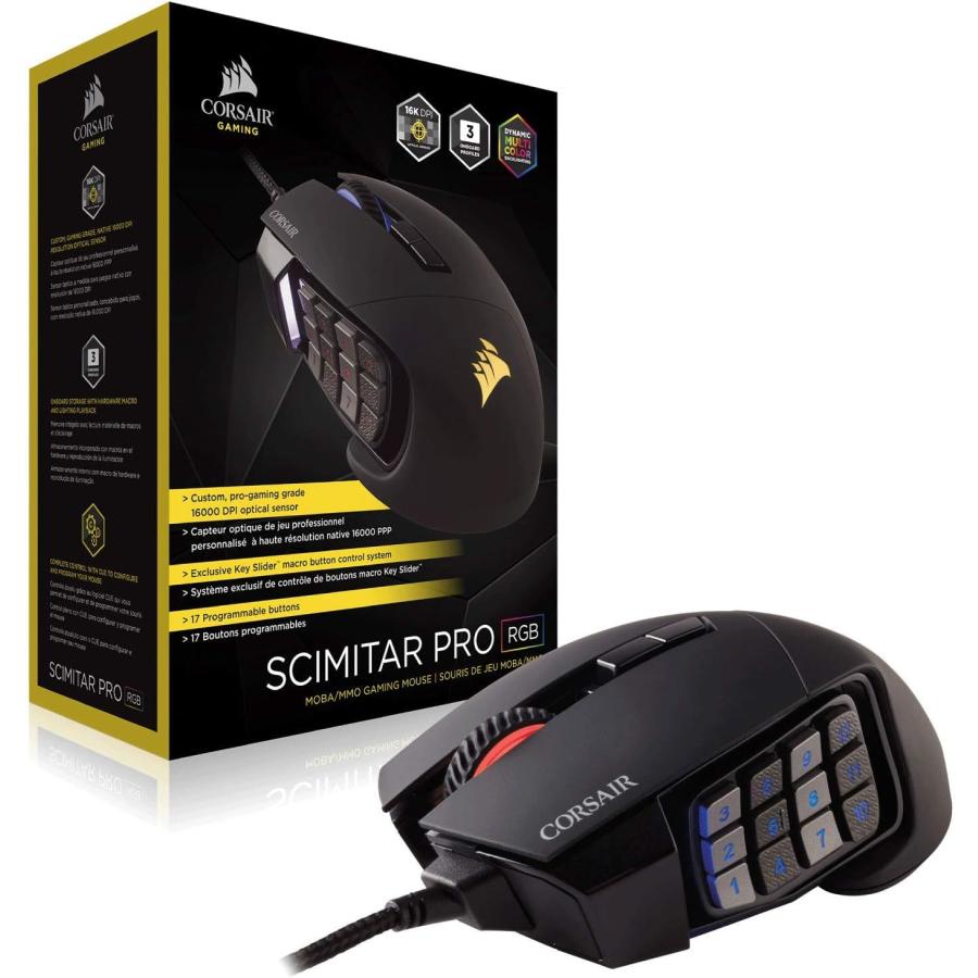 Corsair Scimitar Pro RGB - MMO Gaming Mouse - 16 000 DPI Optical｜import-tabaido｜07