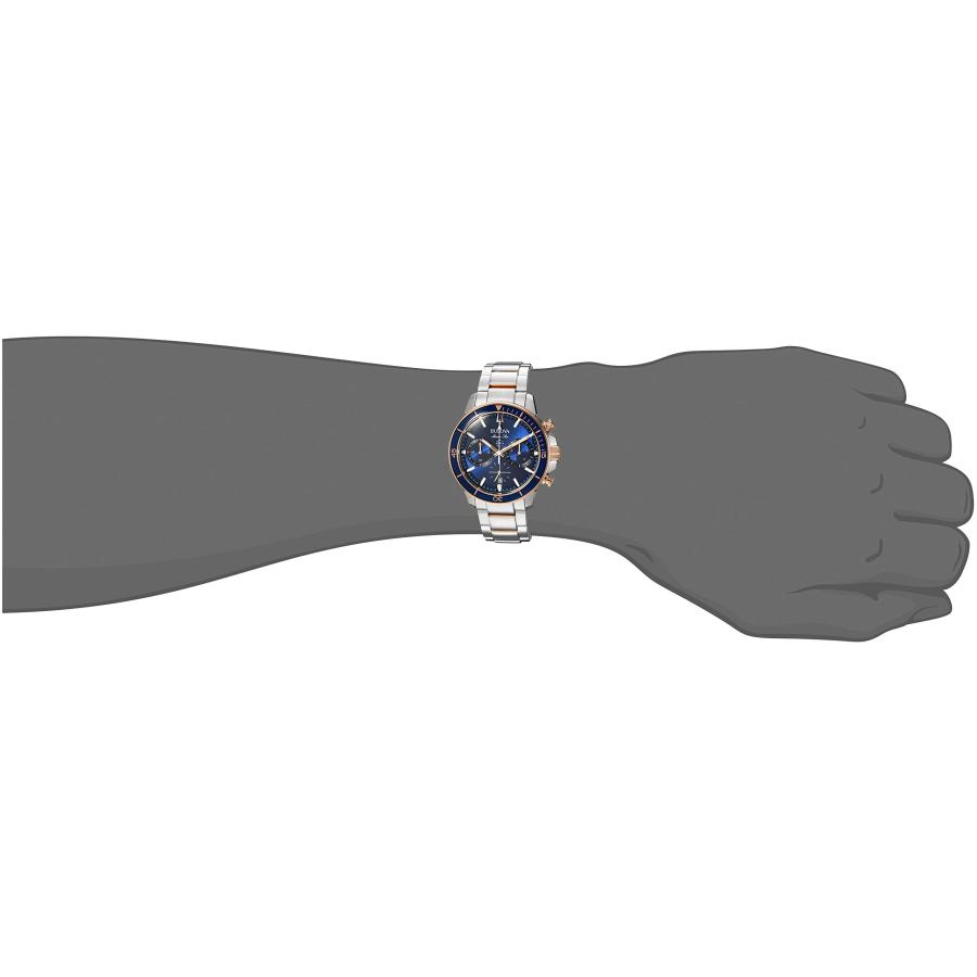並行輸入品】Bulova マリンスタークロノグラフウォッチ、ステンレス