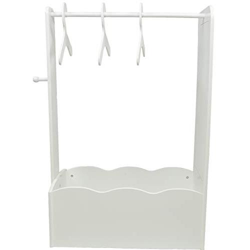 【並行輸入品】MMP Living ドレスアップセンター フルレングスミラー ノブと3つのハンガー付き ホワイト 16 038W MMP Livの画像
