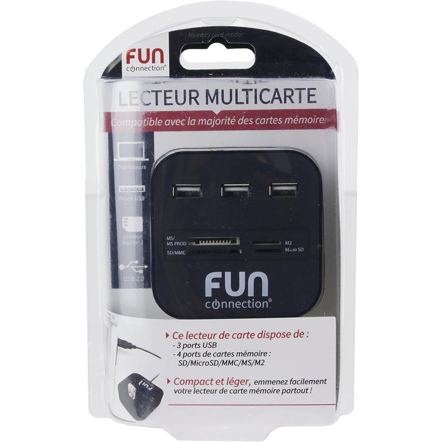 Fun ht1406 Connection Memory Card Reader for All Black　並行輸入品｜import-tabaido｜03