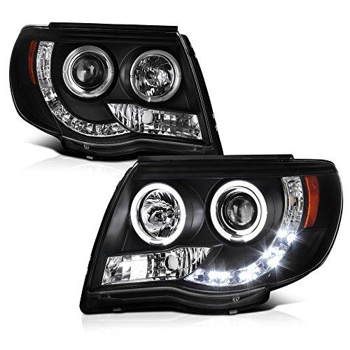 【並行輸入品】[2005 2011トヨタタタコマピックアップトラック用] LED ハローリングプロジェクター ヘッドライトヘッドランプアセンブリ_1