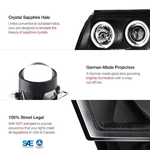 【並行輸入品】[2005 2011トヨタタタコマピックアップトラック用] LED ハローリングプロジェクター ヘッドライトヘッドランプアセンブリ_4
