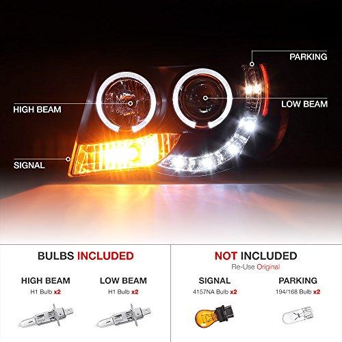 【並行輸入品】[2005 2011トヨタタタコマピックアップトラック用] LED ハローリングプロジェクター ヘッドライトヘッドランプアセンブリ_7
