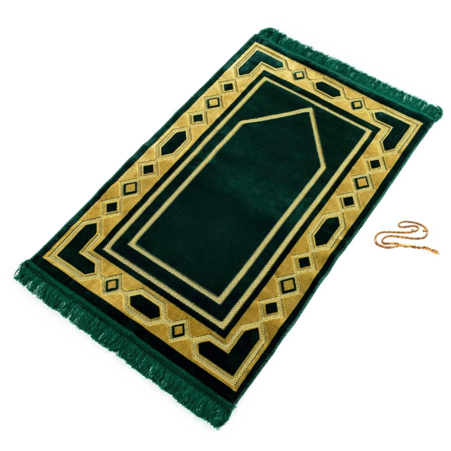 GOLD CASE プレミアム イスラム教徒 祈りのラグ ラマダンギフト ジャナ 
