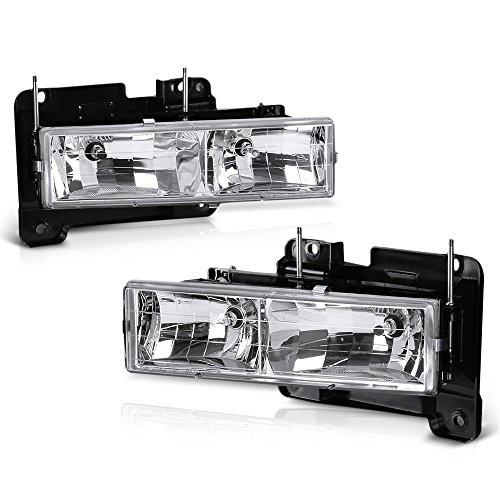 【並行輸入品】VIPMOTOZ 1988 2002 シボレー GMC C/K 1500 2500 3500 ピックアップ サバーバン ヘッドライの画像