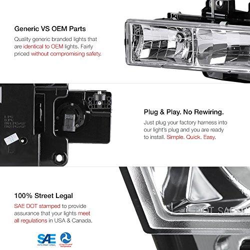 【並行輸入品】VIPMOTOZ 1988 2002 シボレー GMC C/K 1500 2500 3500 ピックアップ サバーバン ヘッドライの画像