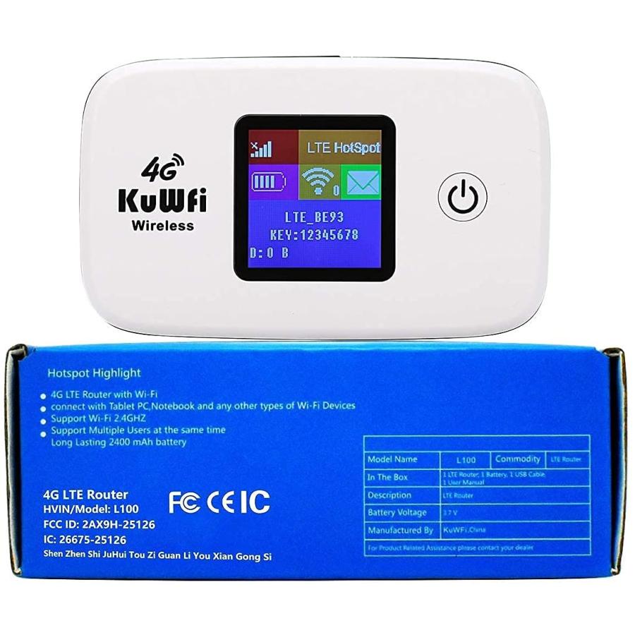 KuWFi 4G LTE Mobile WiFi Hotspot Unlocked Wireless Internet Rout 並行輸入品｜import-tabaido｜10