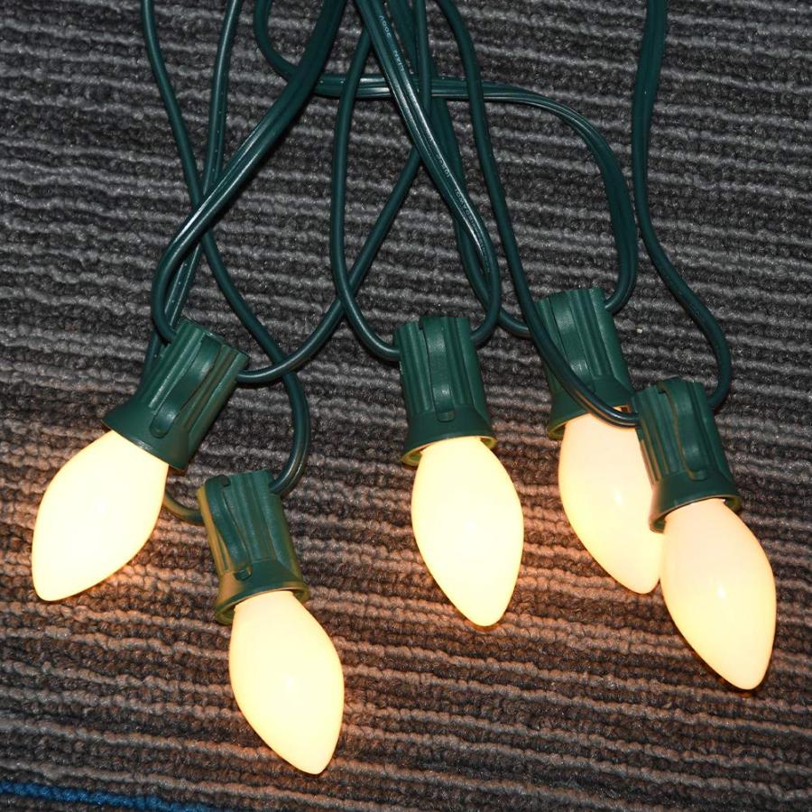 【並行輸入品】GOOTHY インドア&アウトドア ストリングライト C7 セラミッククリスマス交換用電球 5ワット ホワイト GOOTHY In