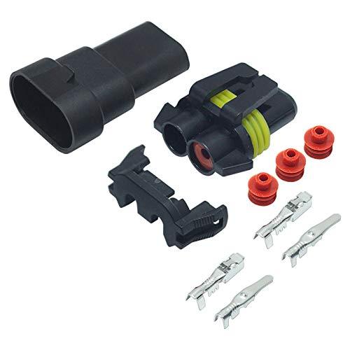 【並行輸入品】feeldo車オートバイhb4?/ 9006電球防水クイックアダプタコネクタターミナルDIYプラグオス/メスキット FEELDOの画像