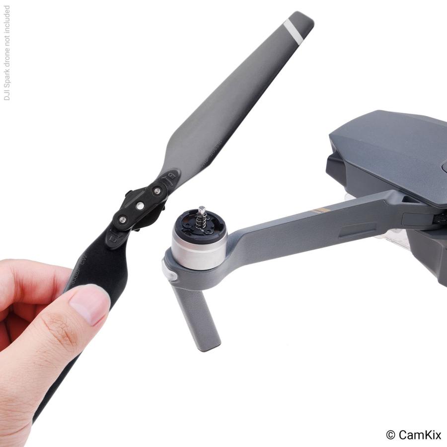 CamKix DJI Mavic Pro ようプロペラ  2セット(8ブレード)  黒 クイックリリース折りたたみ式ウィング 飛行 並行輸入品｜import-tabaido｜10