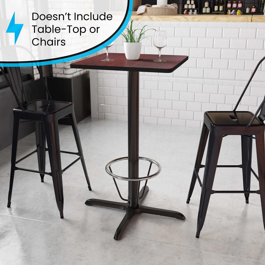 並行輸入品】Flash Furniture 30インチ x レストランテーブル Xベース