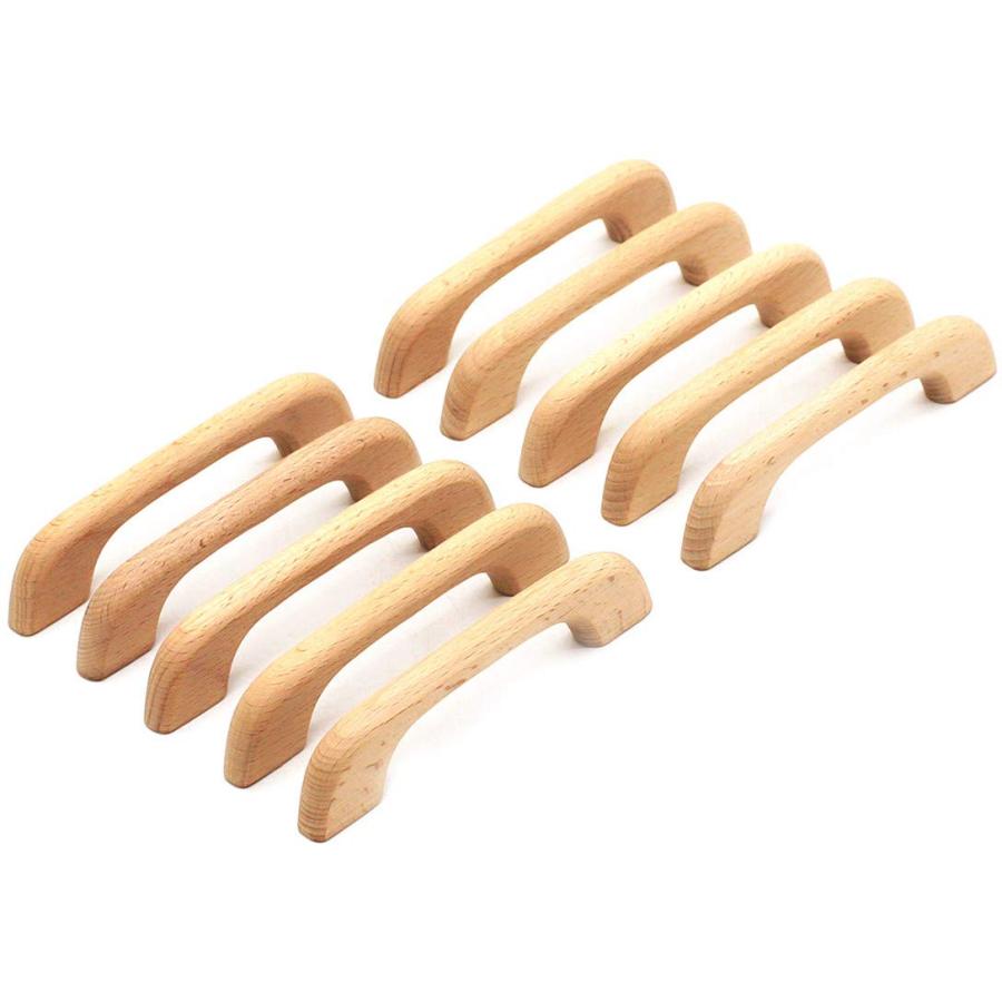 Hyuetrsa 12-Pack Wooden Drawer Knobs – Round Unfinished Cabinet Pulls For Dressers, Wardrobes, Cupboards & Furniture (Natural Wood)