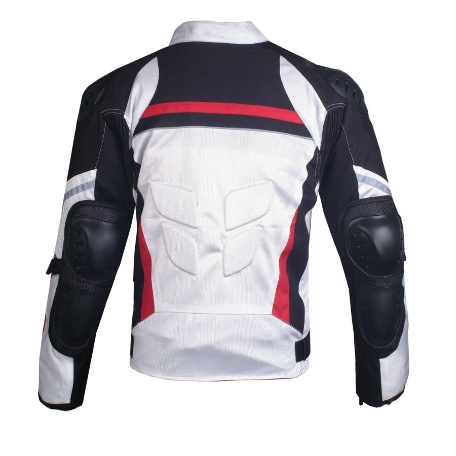 【並行輸入品】Airtrekメンズメッシュバイクツーリング防水雨Armorバイカージャケット X Large US45 White XL JAC_6