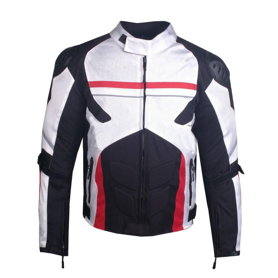 【並行輸入品】Airtrekメンズメッシュバイクツーリング防水雨Armorバイカージャケット X Large US45 White XL JAC_9