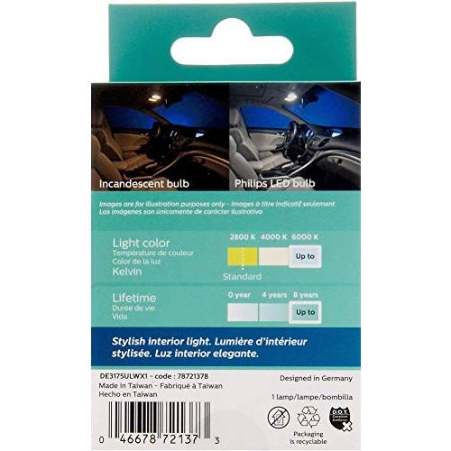 【並行輸入品】Philips DE3175 Ultinon LED電球 1パック L ホワイト DE3175WLED Philips DE317