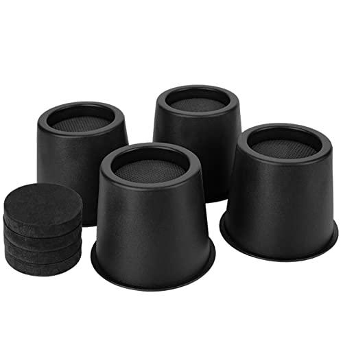 【並行輸入品】(Black) BTSD home Round Circular Bed Risers Table Risers Furnit_1