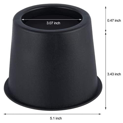 【並行輸入品】(Black) BTSD home Round Circular Bed Risers Table Risers Furnit_4