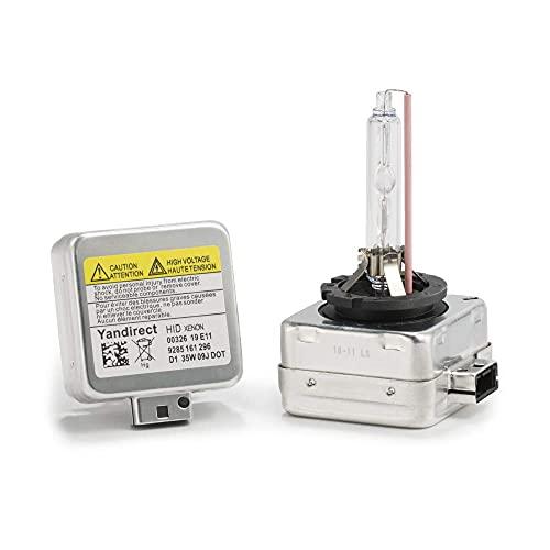 【並行輸入品】Yandirect 6000K 35W D1S 車キセノンHIDヘッドライト交換用電球 (2個パック) D1R シルバー Yand