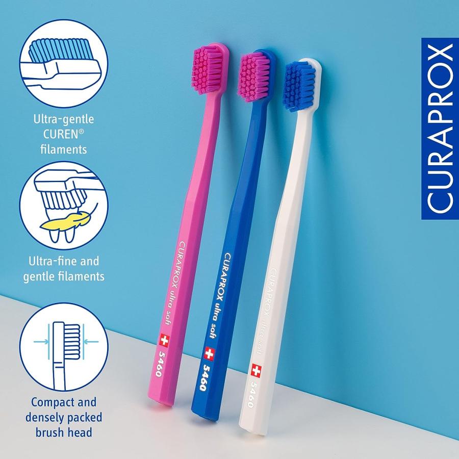 Ultra soft toothbrush  6 brushes  Curaprox Ultra Soft 5460. Softe　並行輸入｜import-tabaido｜03