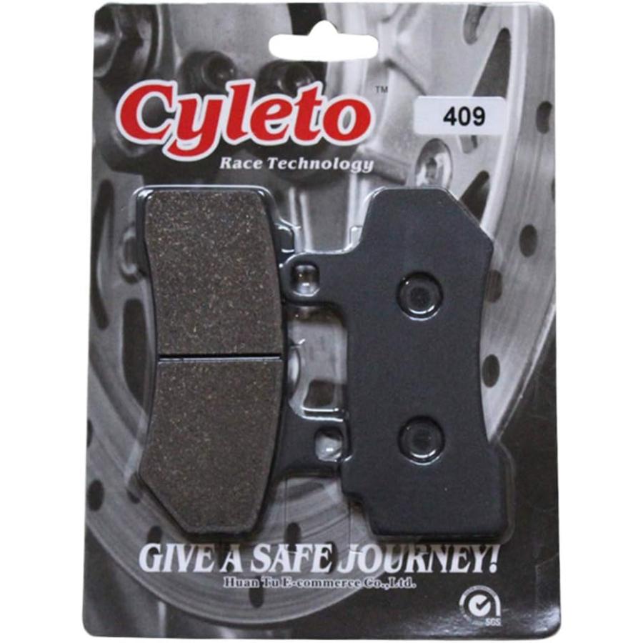 【並行輸入品】Cyleto Front and Rear Brake Pads for HARLEY DAVIDSON FLHTC Electr 並行