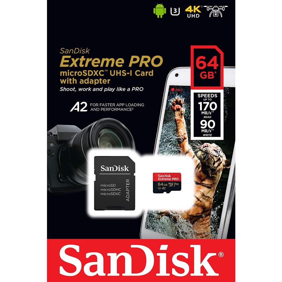 Sandisk 64GB Extreme Pro 4Kメモリーカードは、Samsung Galaxy S9、S9+、S8、S8 P 並行輸入品｜import-tabaido｜04