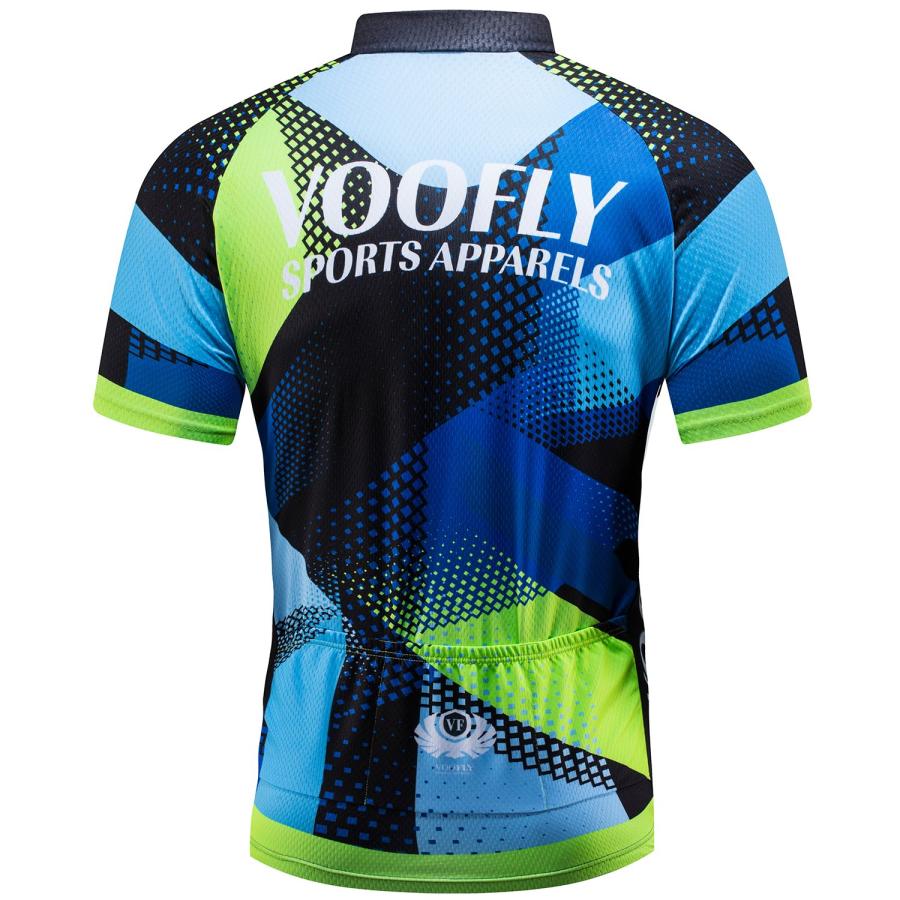 【並行輸入品】voofly メンズ サイクリングジャージセット メンズ 半袖 コンプレッション バイクショーツ ジェルパッド入り サイクリングウの画像