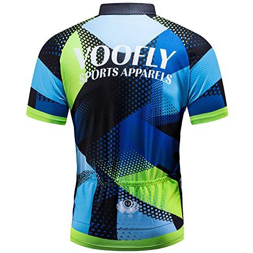 【並行輸入品】voofly メンズ サイクリングジャージセット メンズ 半袖 コンプレッション バイクショーツ ジェルパッド入り サイクリングウの画像