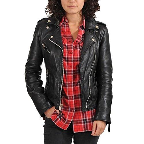 【並行輸入品】SID OUTERWEAR レディース US サイズ: Medium カラー: ブラック SID Women's Moto Lamの画像