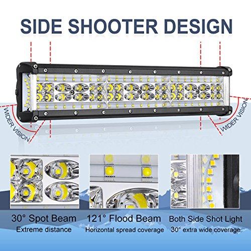 Side Shooter LED Light Bar, Auto Power Plus 15'' 250W Quad Row O 並行輸入品｜import-tabaido｜08